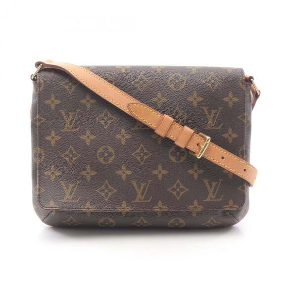 Louis Vuitton Handbags - LOUIS VUITTON Brown Monogram Leather Shoulder Bag